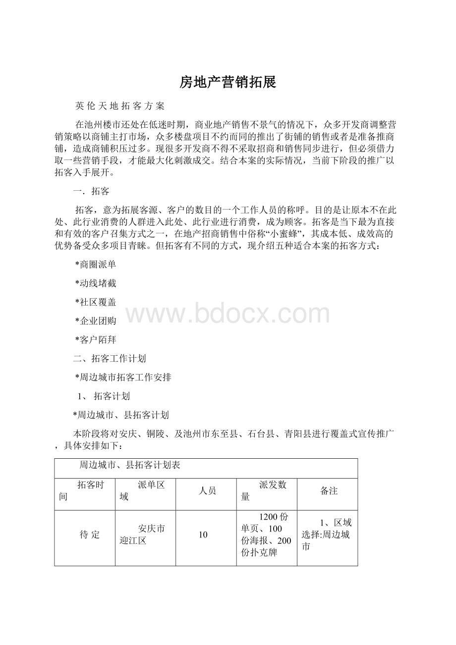 房地产营销拓展Word格式.docx_第1页