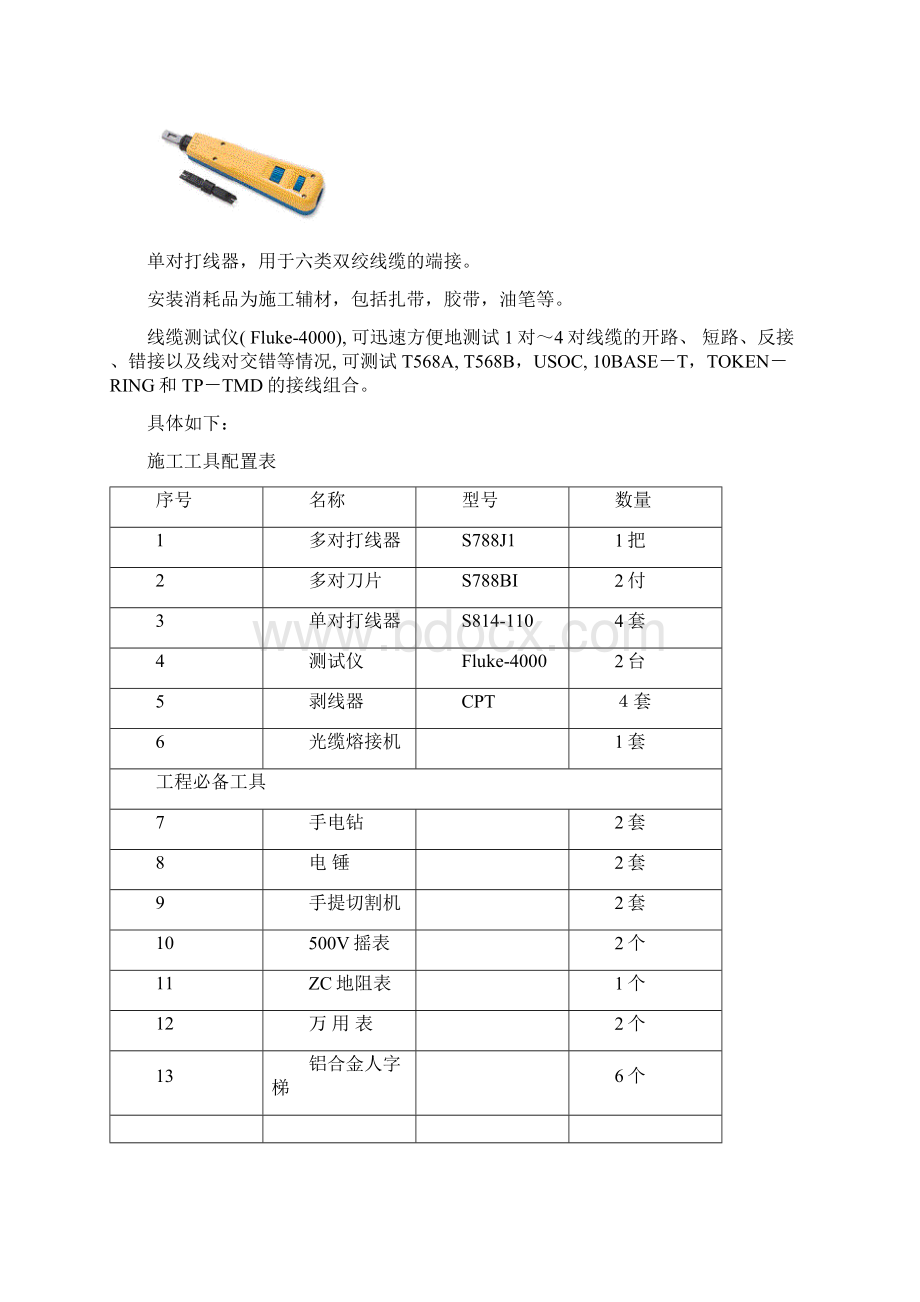 办公楼弱电施工组织设计方案Word文档格式.docx_第2页