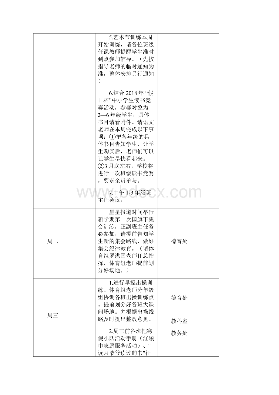 余杭区小学学年第二学期第1周工作安排.docx_第2页