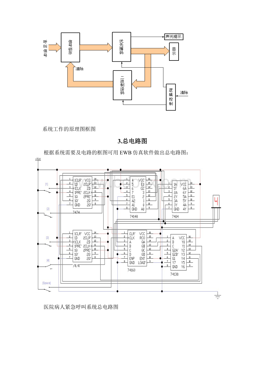 数电课程设计医院病人紧急呼叫系统设计方案.docx_第2页