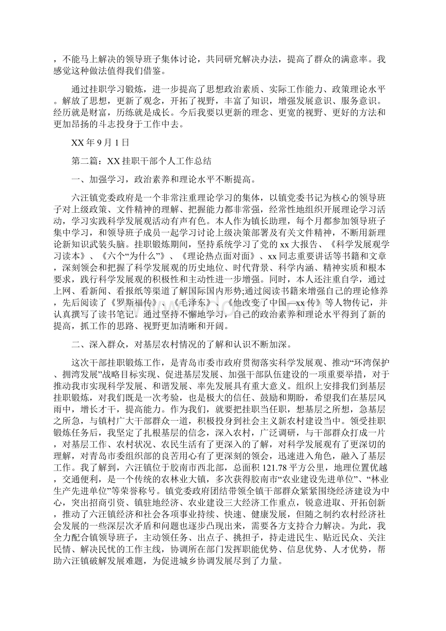 挂职干部年度考核个人工作总结多篇范文.docx_第3页