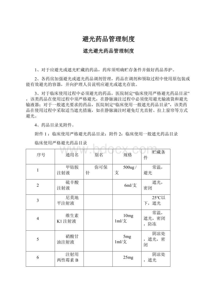 避光药品管理制度.docx_第1页