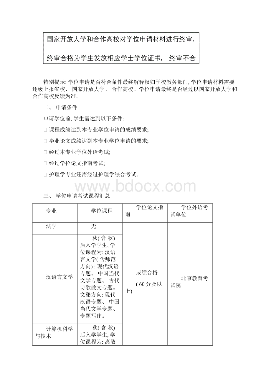 直属学院校本部申请学位流程及条件.docx_第2页