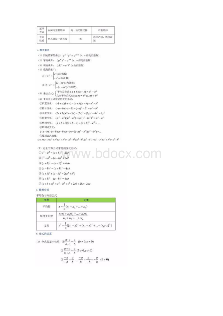 新人教版初中数学公式定理汇总Word文件下载.docx_第2页