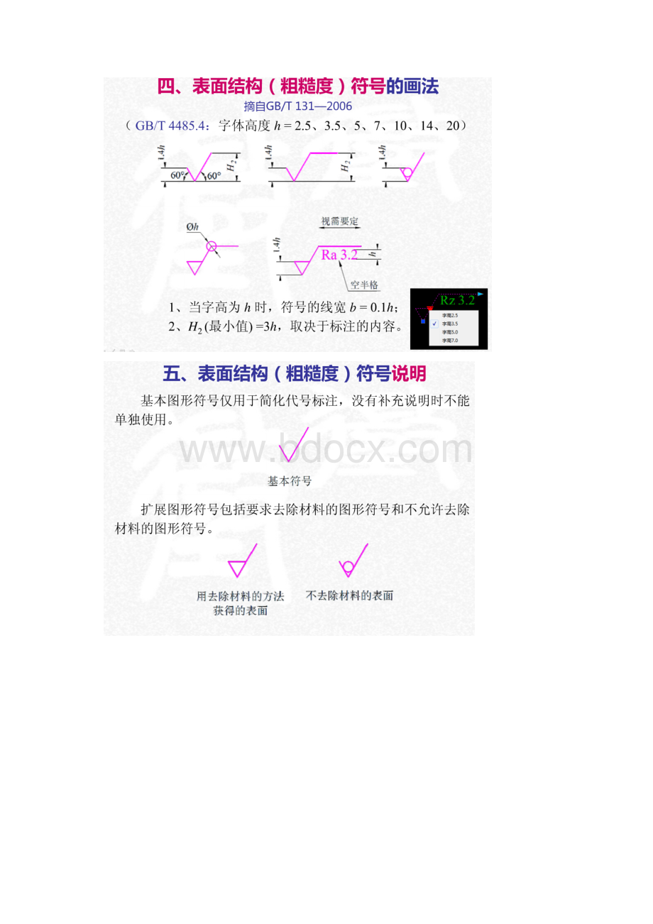 机械制图常用符号的画法和用法Word文档格式.docx_第3页