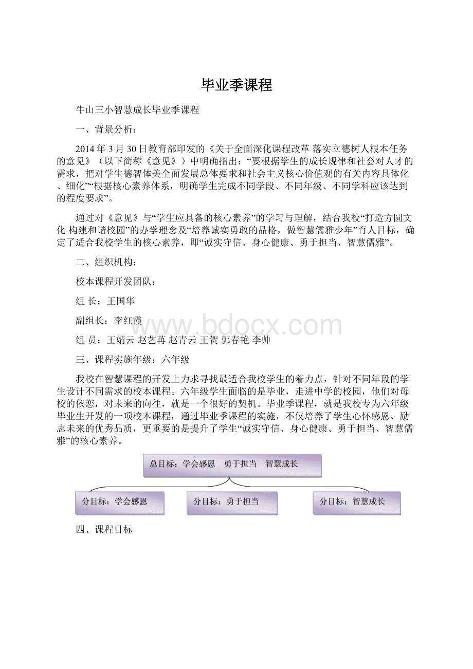 毕业季课程.docx_第1页