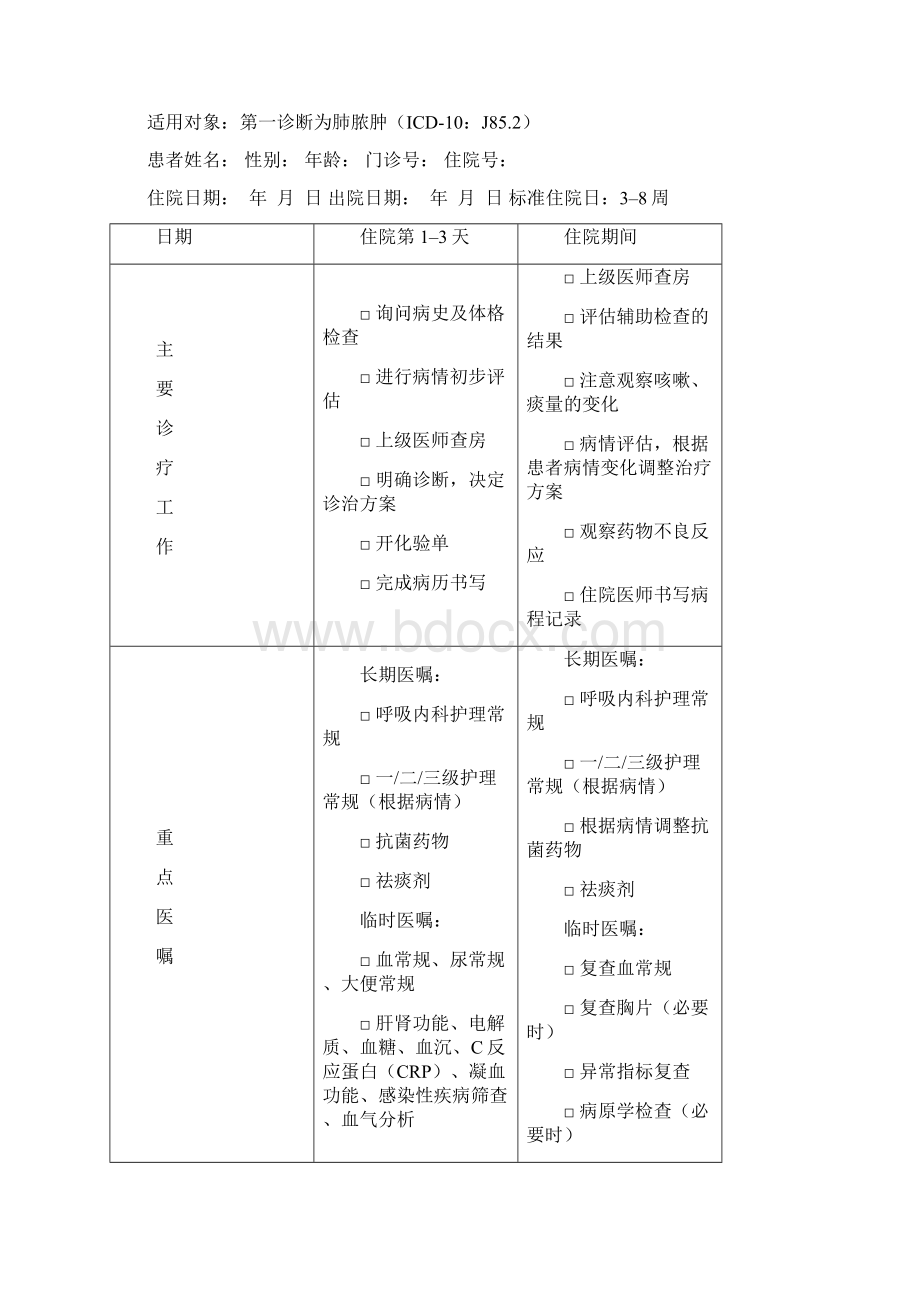 呼吸内科8个病种临床路径版.docx_第3页