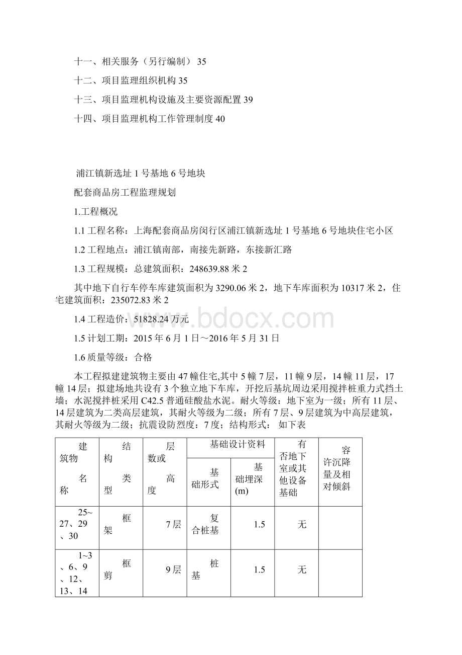 上海浦江镇新6号地块监理规划Word格式文档下载.docx_第2页