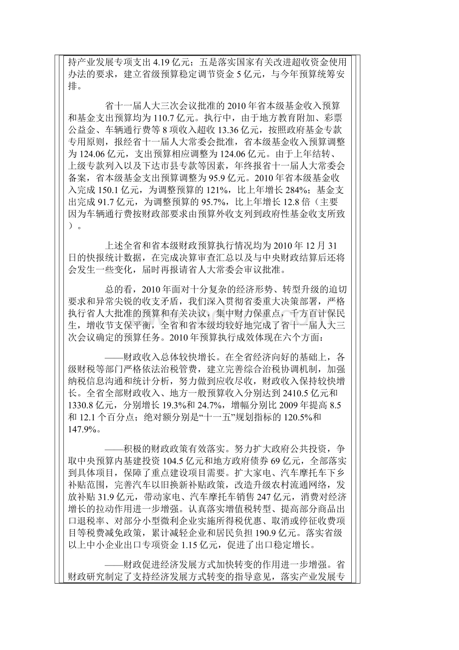 关于河北省省本级预算及省总预算执行情况和省本级预算及省总预算草案的报告Word文件下载.docx_第3页