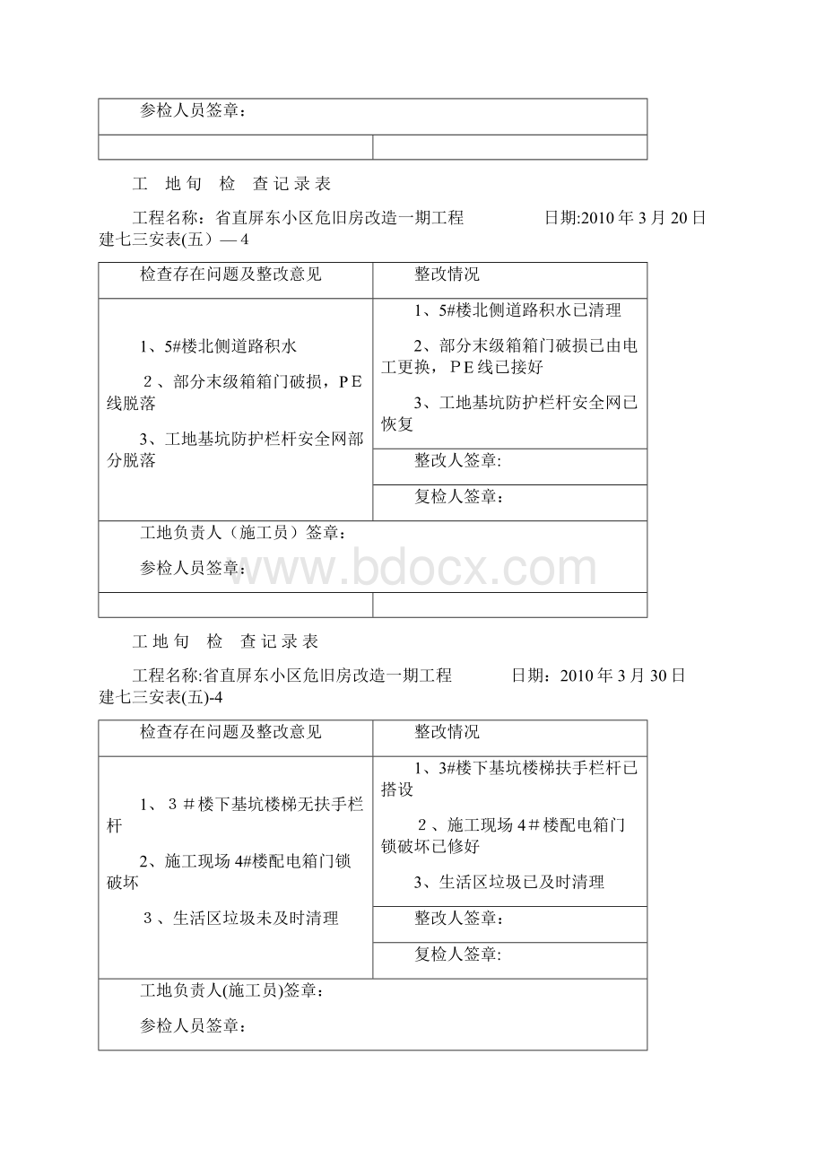 工地旬检查记录表.docx_第2页