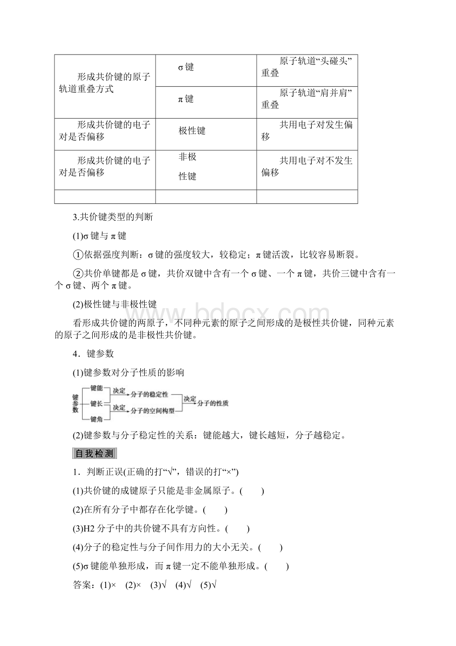 高考化学大一轮复习第二讲分子结构与性质选修讲解Word文档下载推荐.docx_第2页