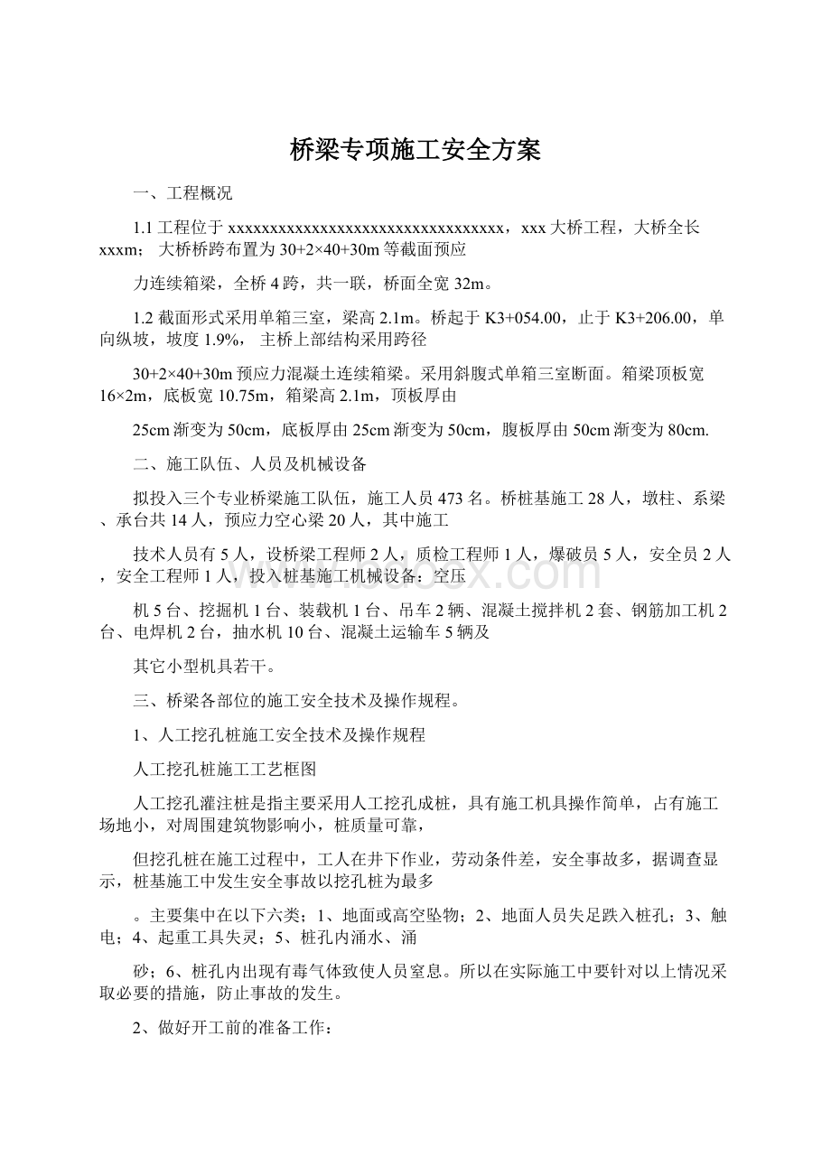 桥梁专项施工安全方案.docx_第1页