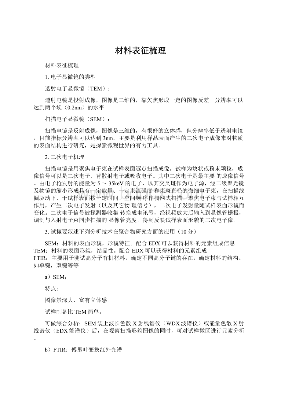 材料表征梳理.docx_第1页