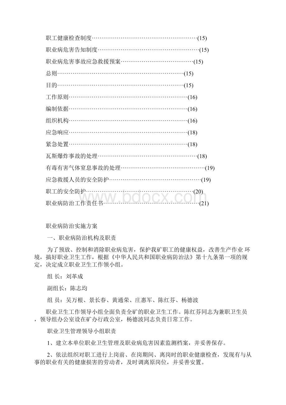 职业病防治实施方案及综合应急预案.docx_第2页