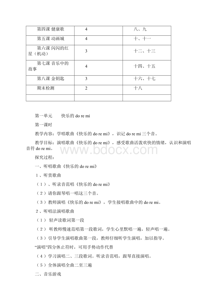 新人教版小学音乐三年级上册教案Word文档下载推荐.docx_第2页