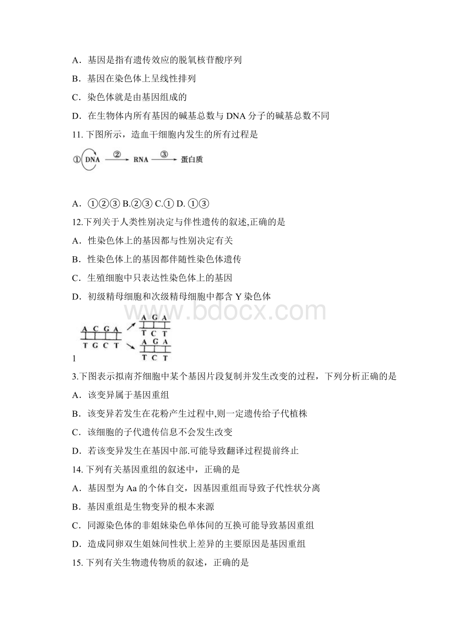 成都七中学年高一下学期期末考试生物试题.docx_第3页