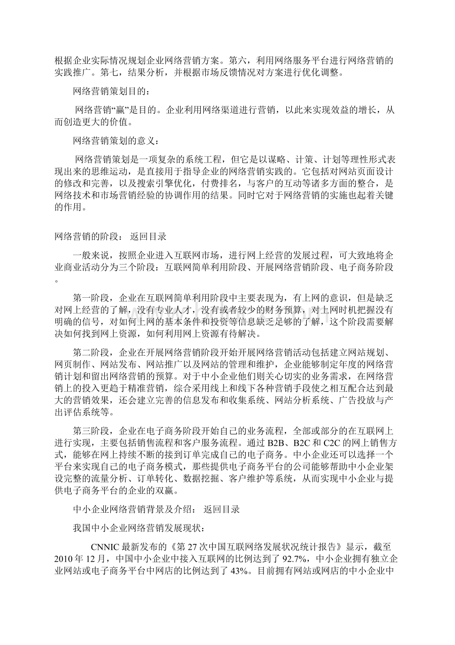 中小企业的网络营销的策略和运行方式策划书.docx_第2页