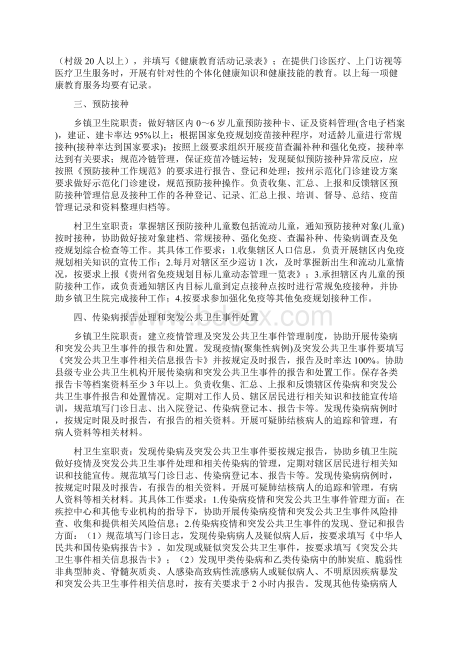 基本公共卫生服务乡村两级工作职责Word格式文档下载.docx_第2页