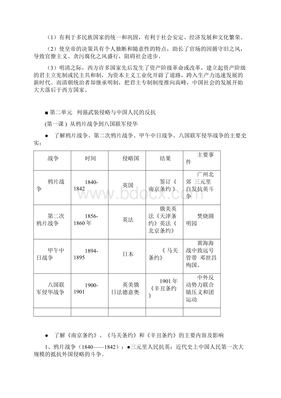 人教版高中历史必修一至三复习提纲.docx_第3页