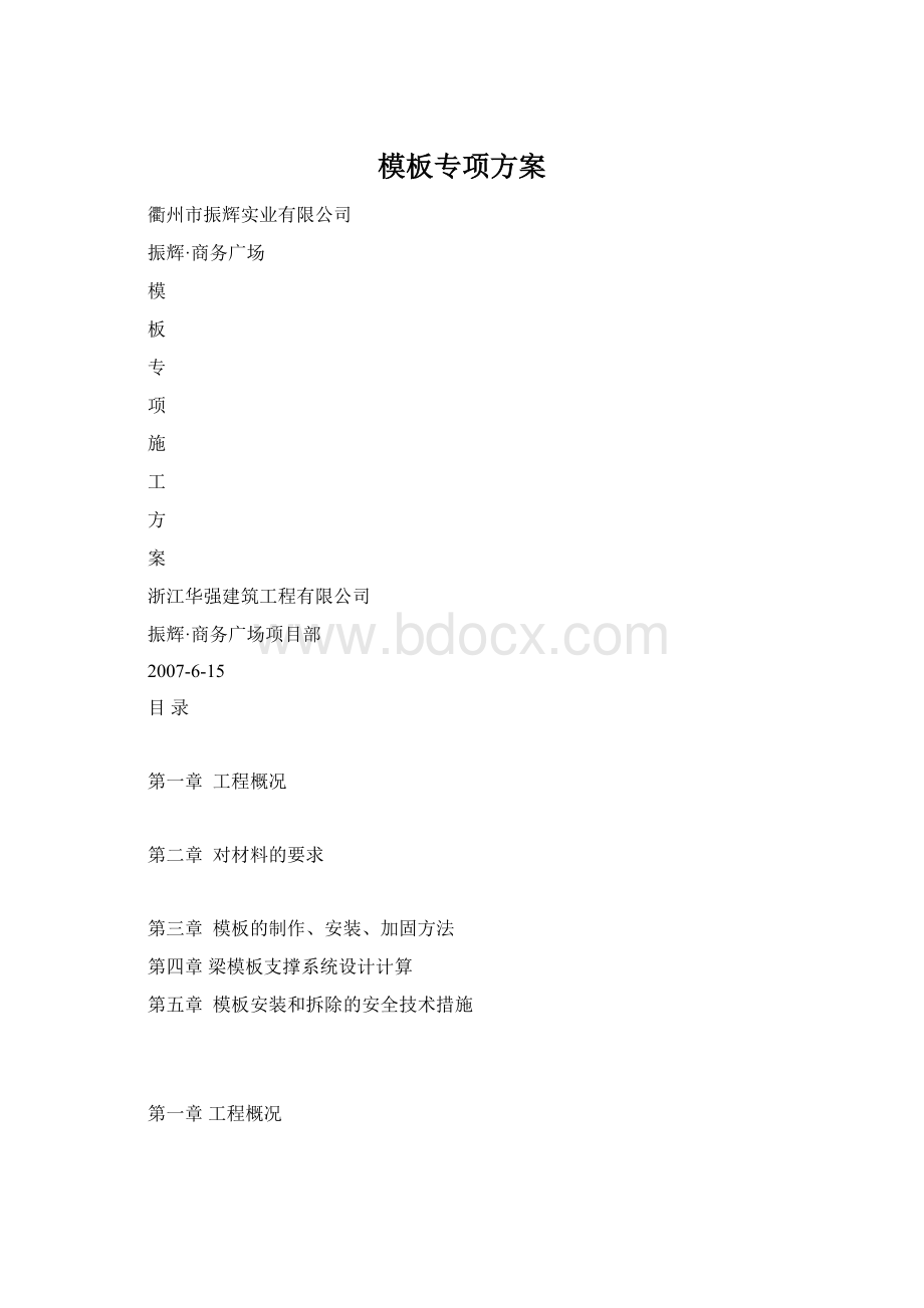 模板专项方案.docx_第1页