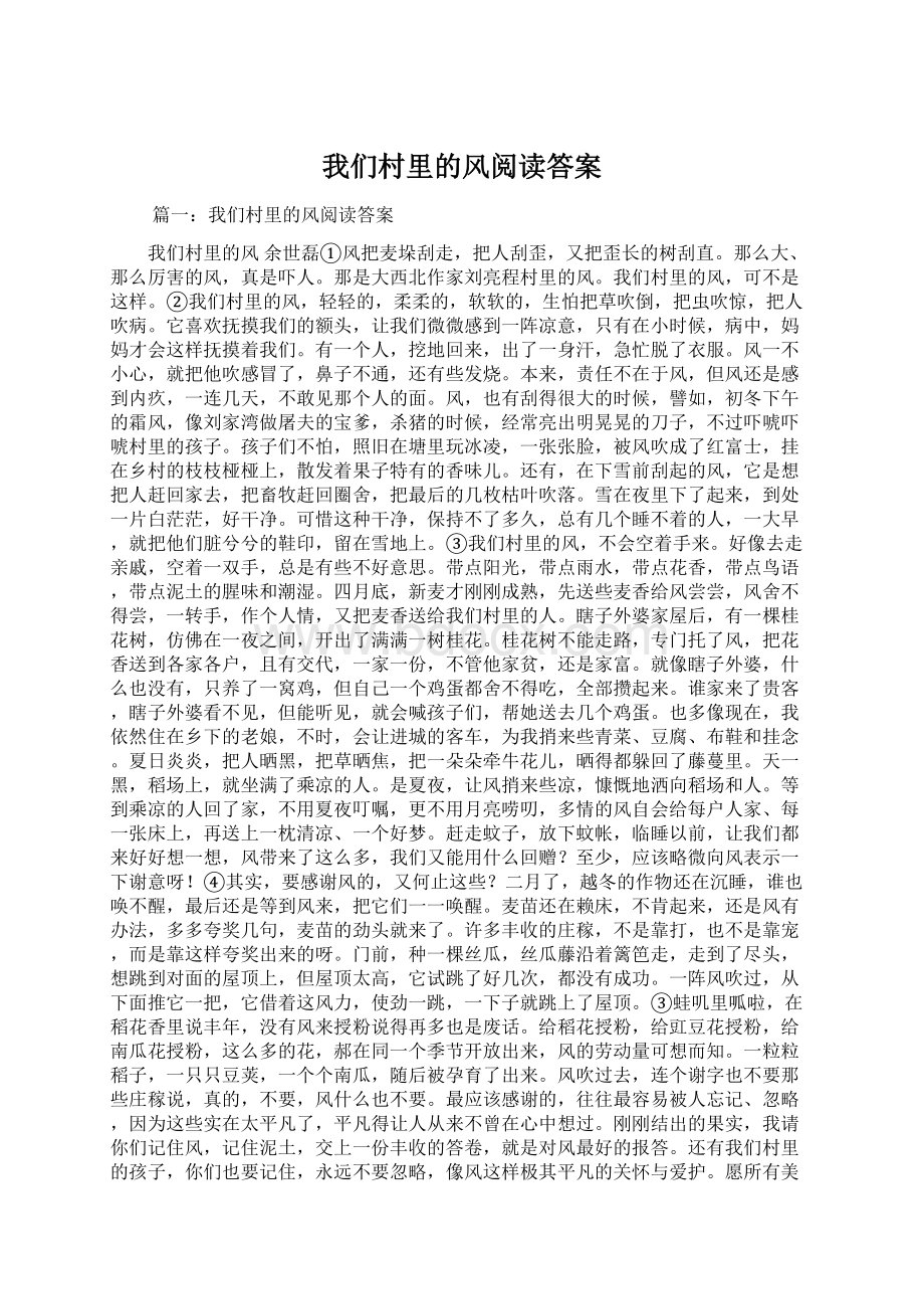 我们村里的风阅读答案Word格式文档下载.docx