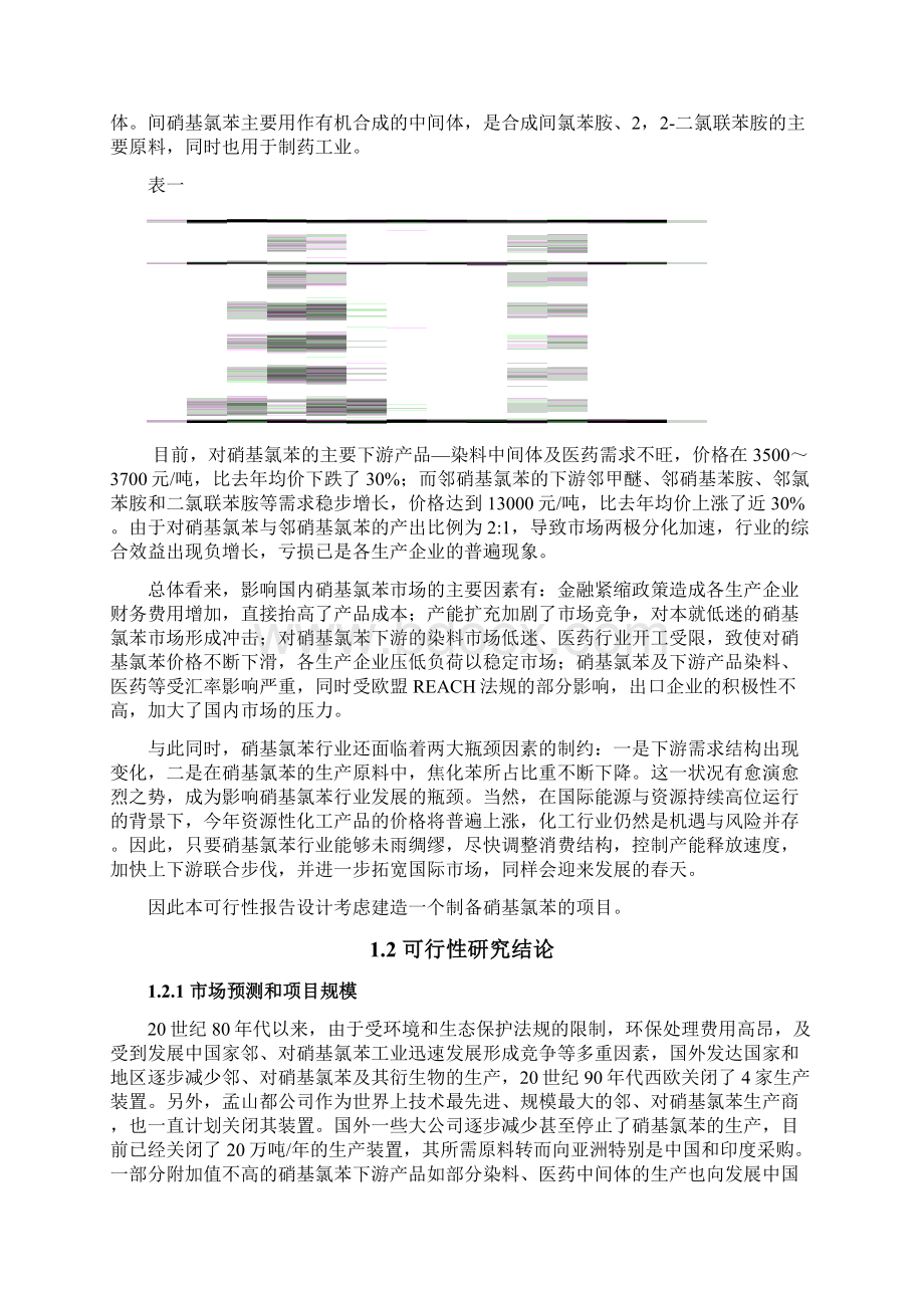 混酸硝化氯苯制备5000吨年混合硝基氯苯项目可行性研究报告书Word格式文档下载.docx_第3页