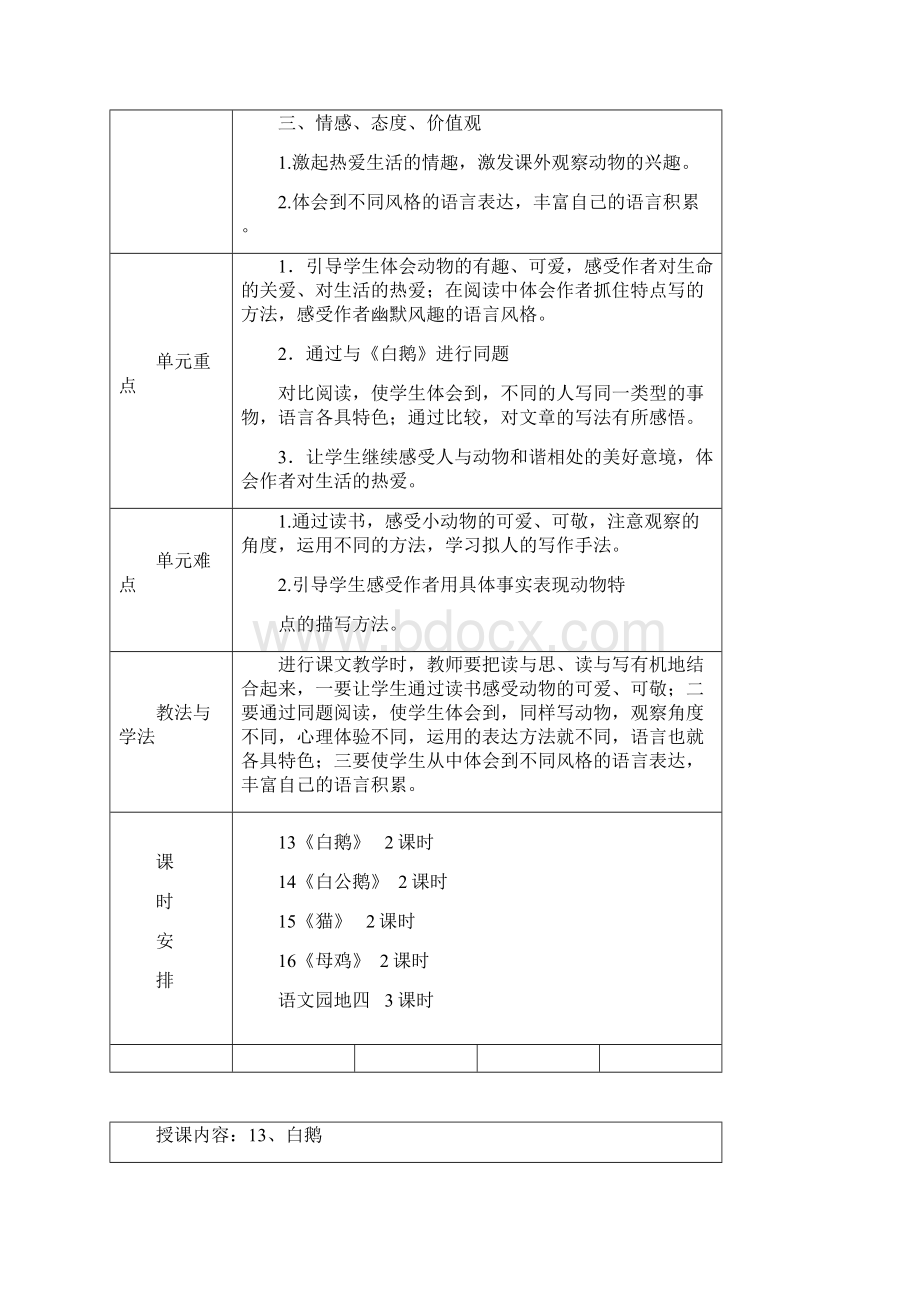 四年级语文第四单元教案Word格式文档下载.docx_第2页