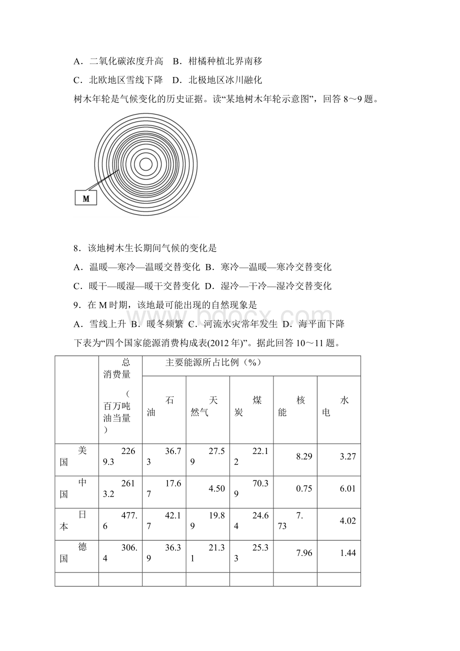 江苏省宿迁市学年高一下学期期中考试地理课件.docx_第3页