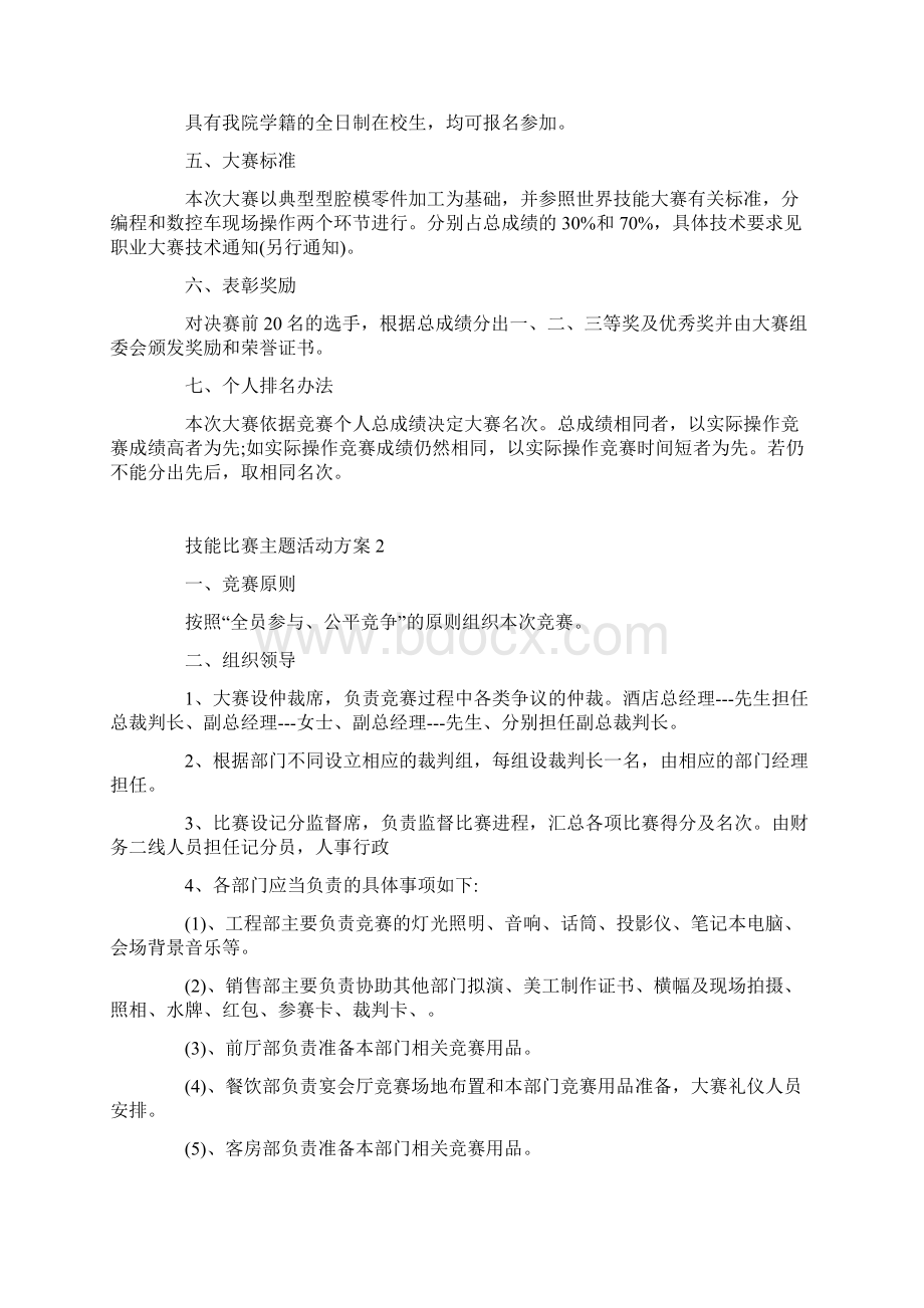 技能比赛主题活动方案Word下载.docx_第2页