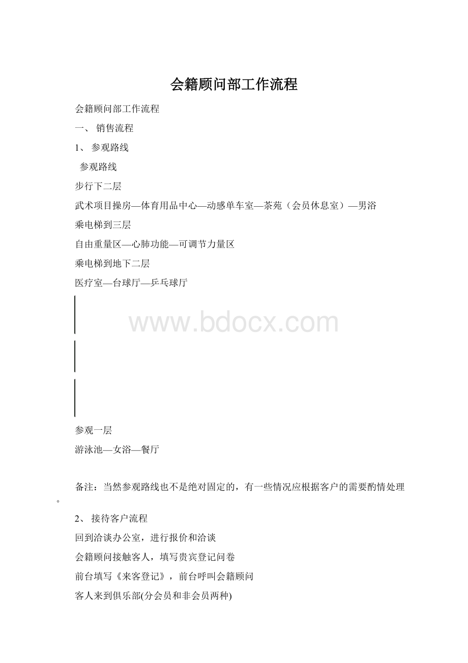 会籍顾问部工作流程Word下载.docx