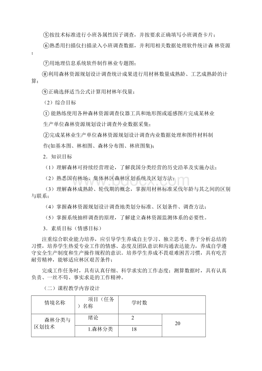 林业技术专业森林资源经营管理课程整体设计Word文档下载推荐.docx_第3页