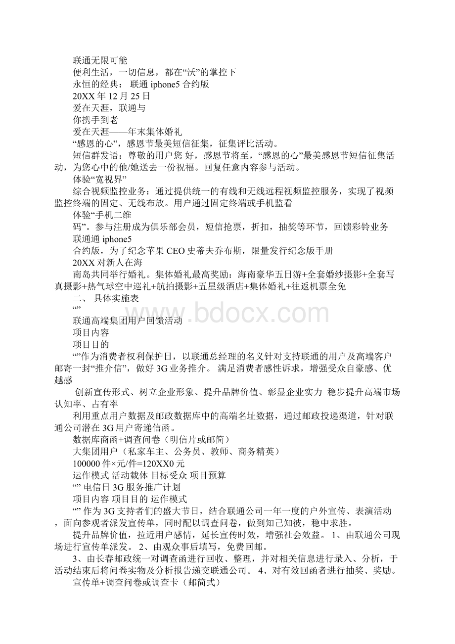 联通活动策划方案Word下载.docx_第2页