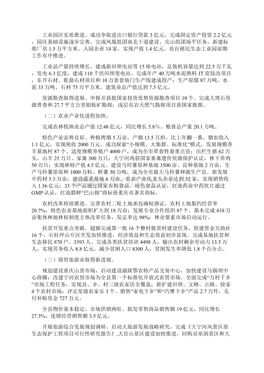 巫溪县人民政府工作报告.docx_第3页