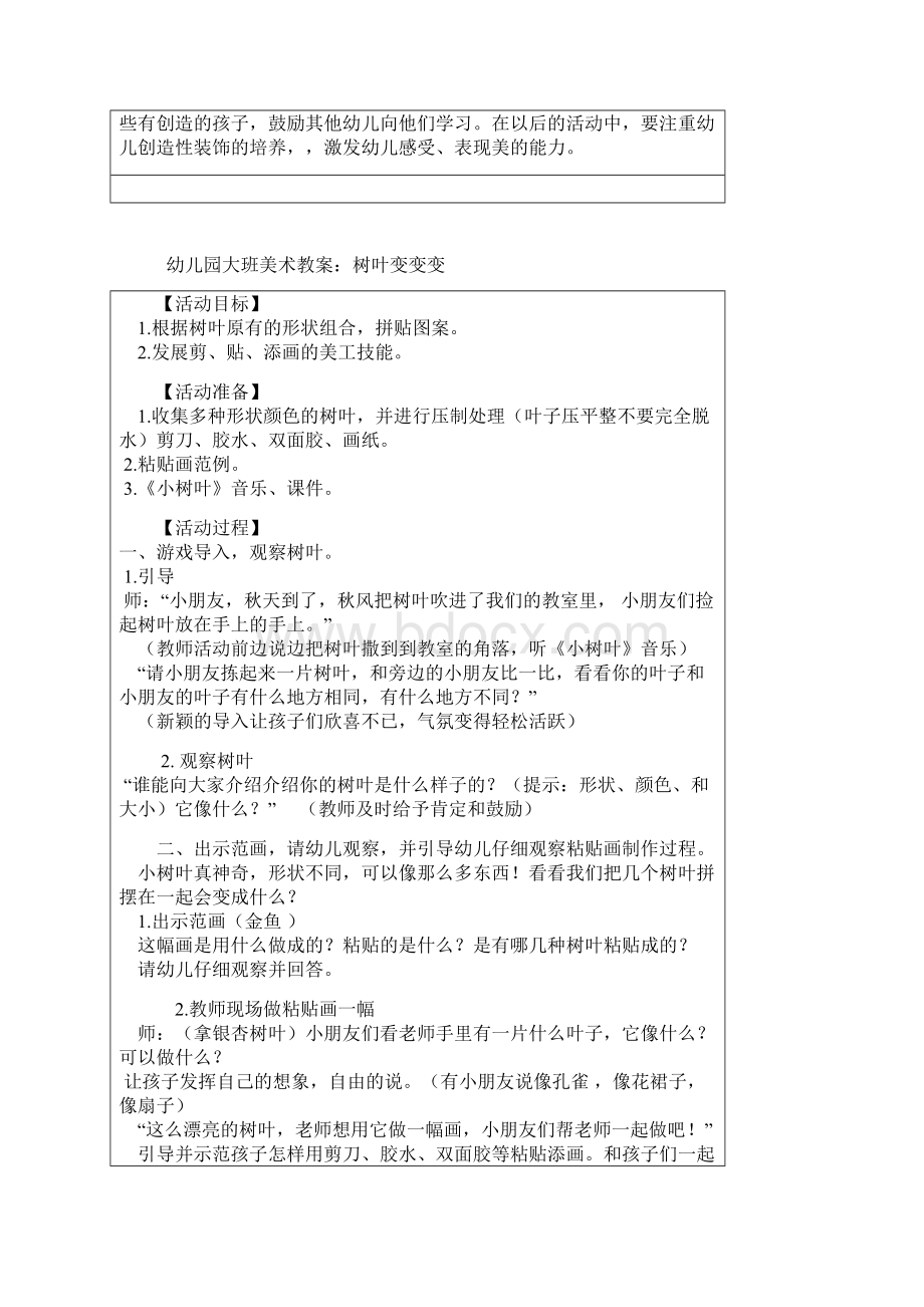 幼儿园大班美术教案十二篇Word文档下载推荐.docx_第2页