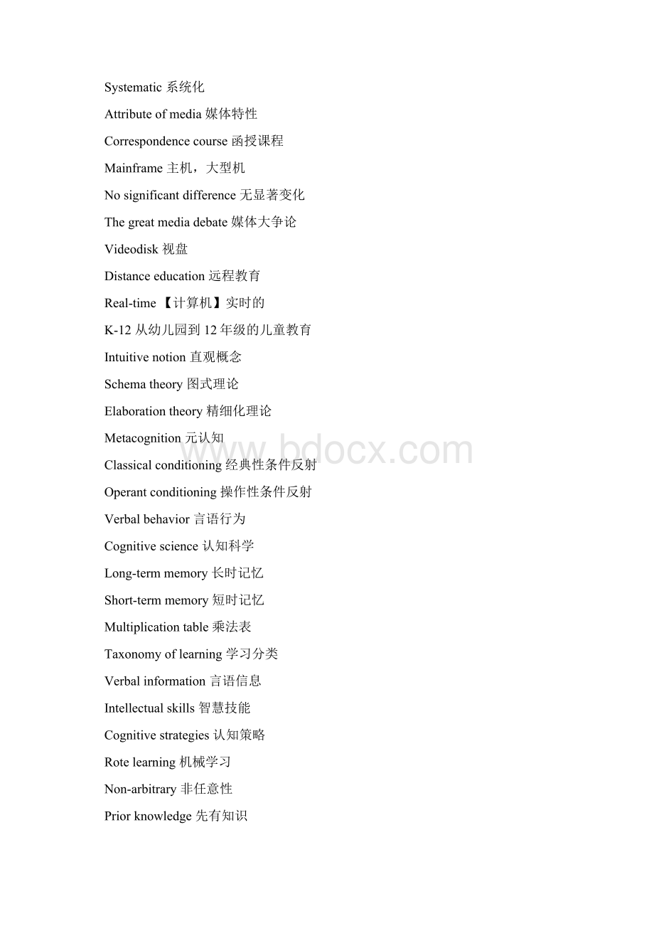 教育技术学专业英语重点Word文件下载.docx_第2页