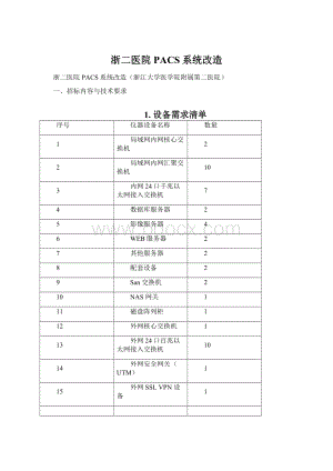 浙二医院PACS系统改造.docx