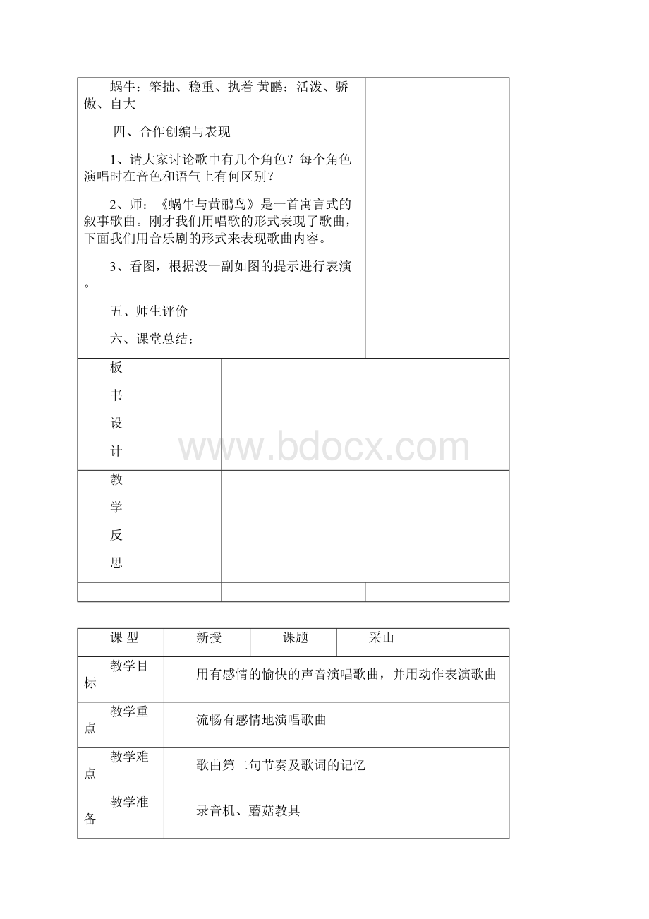 人教版小学三年级下册音乐单元教案.docx_第2页