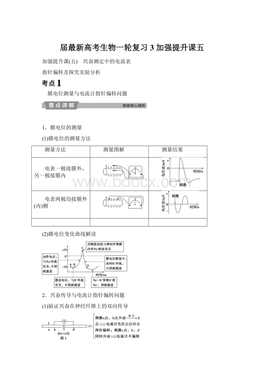 届最新高考生物一轮复习3 加强提升课五文档格式.docx