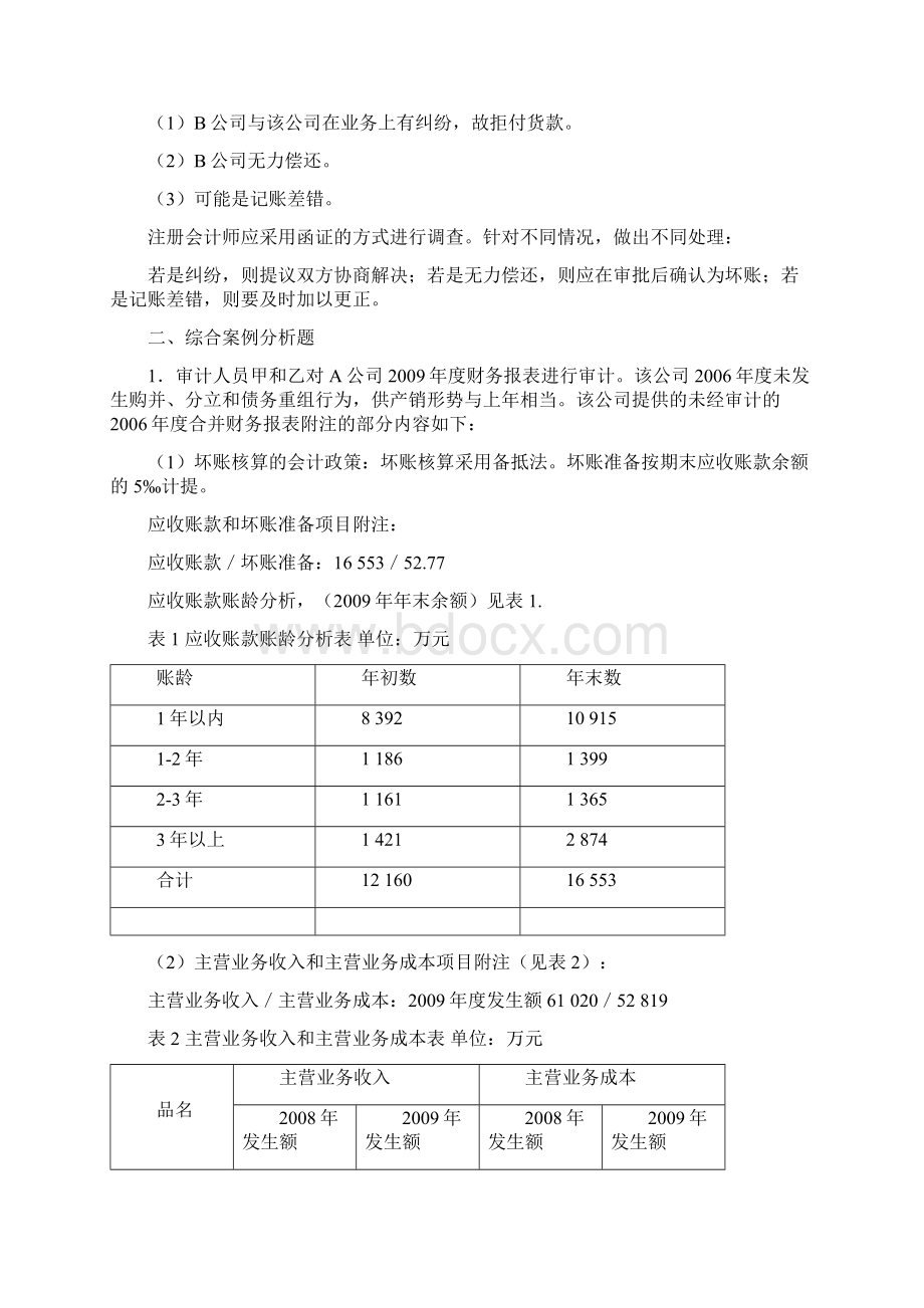 《审计案例分析》平时作业答案Word文档下载推荐.docx_第3页