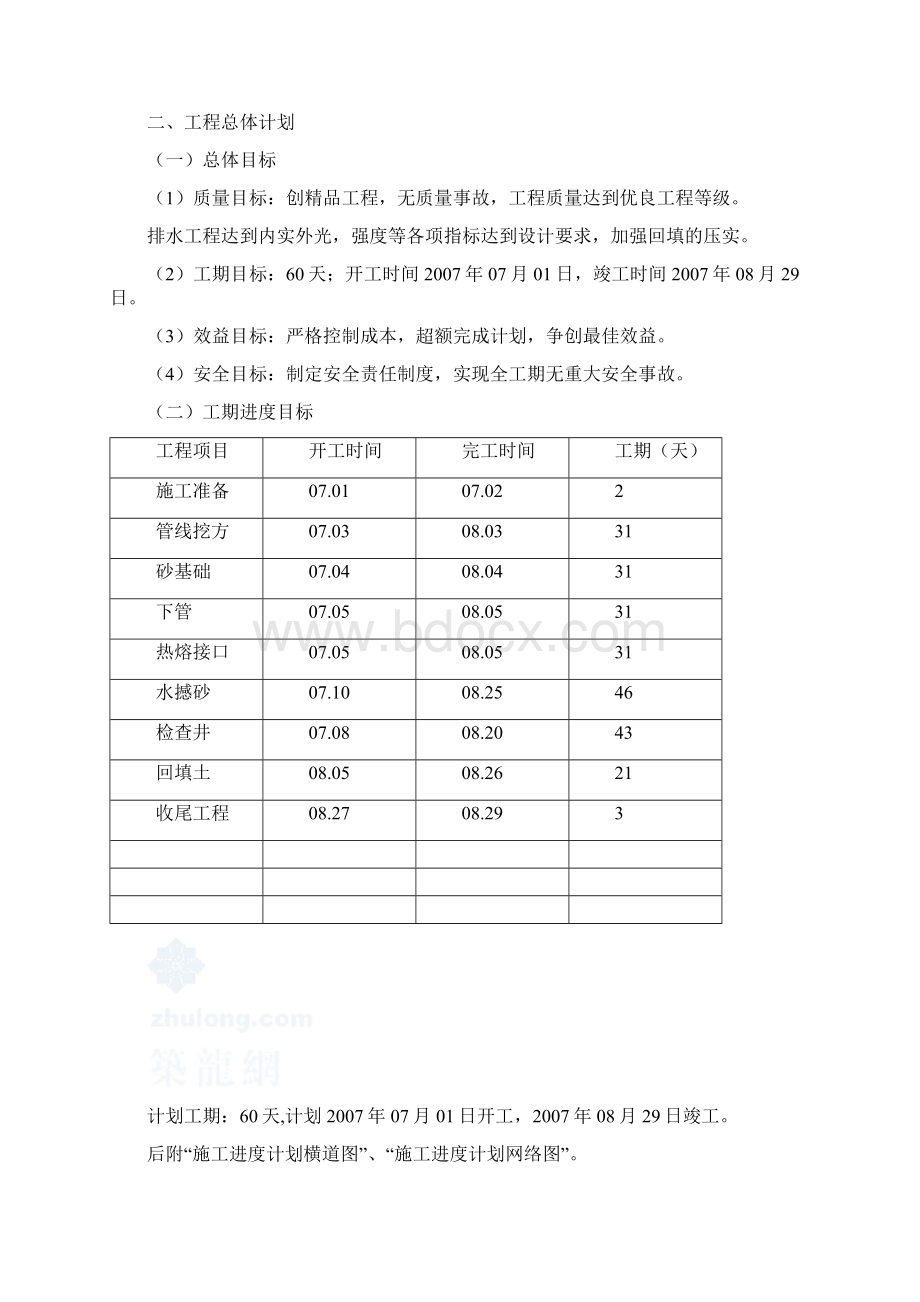 某市政污水管线工程投标施工组织设计secretWord下载.docx_第3页