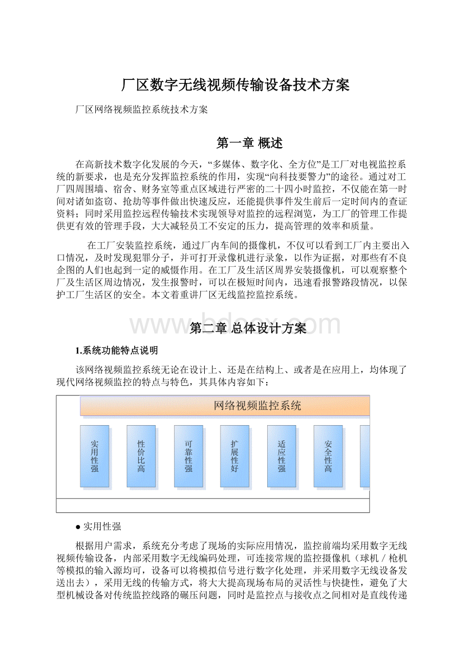 厂区数字无线视频传输设备技术方案.docx