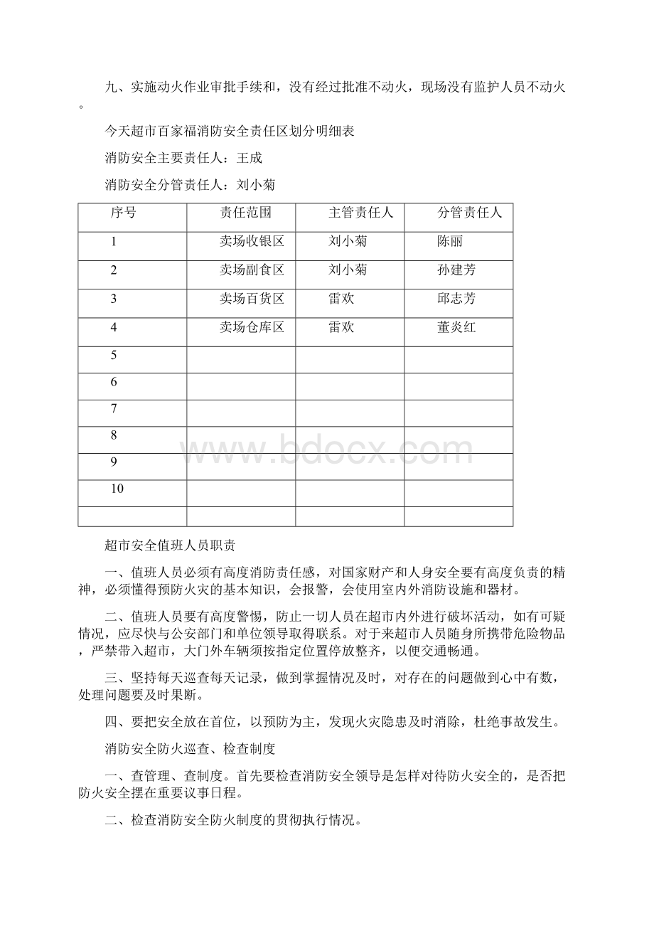 消防安全管理制度门店Word文档格式.docx_第3页