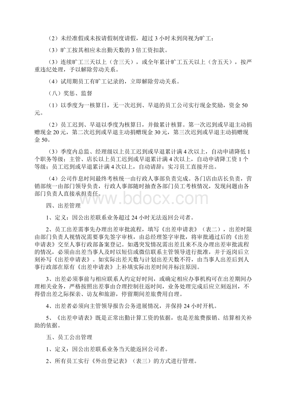 员工考勤及休假管理制度模板文档格式.docx_第3页