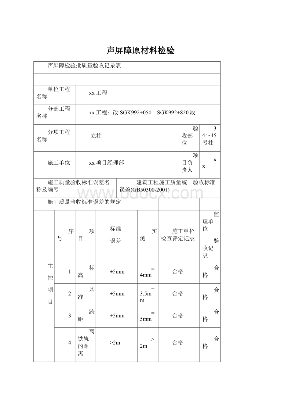 声屏障原材料检验Word格式文档下载.docx_第1页