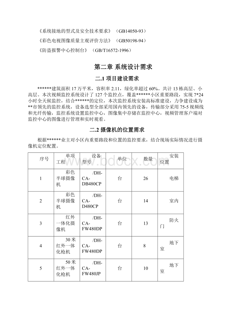 小区视频监控系统设计方案安防Word文件下载.docx_第3页