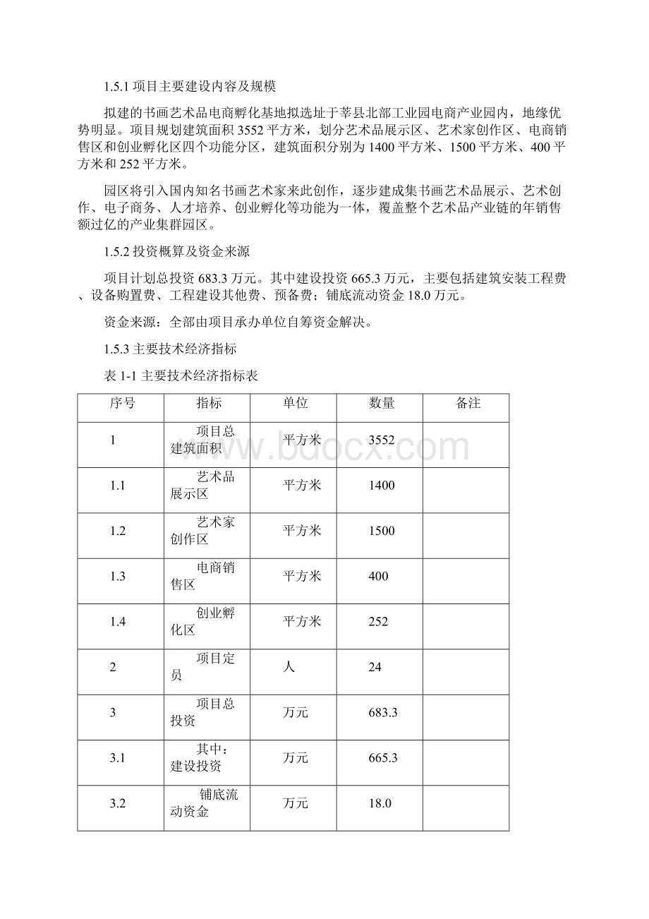 书画艺术品电商产业孵化基地项目可行性研究报告.docx_第3页