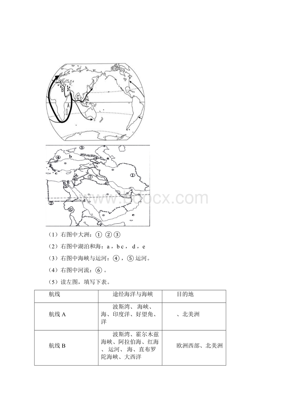 人教版七年级下册地理中东Word格式文档下载.docx_第3页