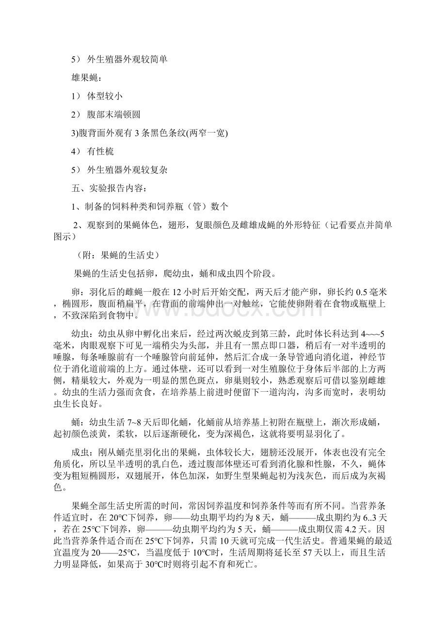 试验一果蝇性状观察与雌雄鉴别.docx_第3页