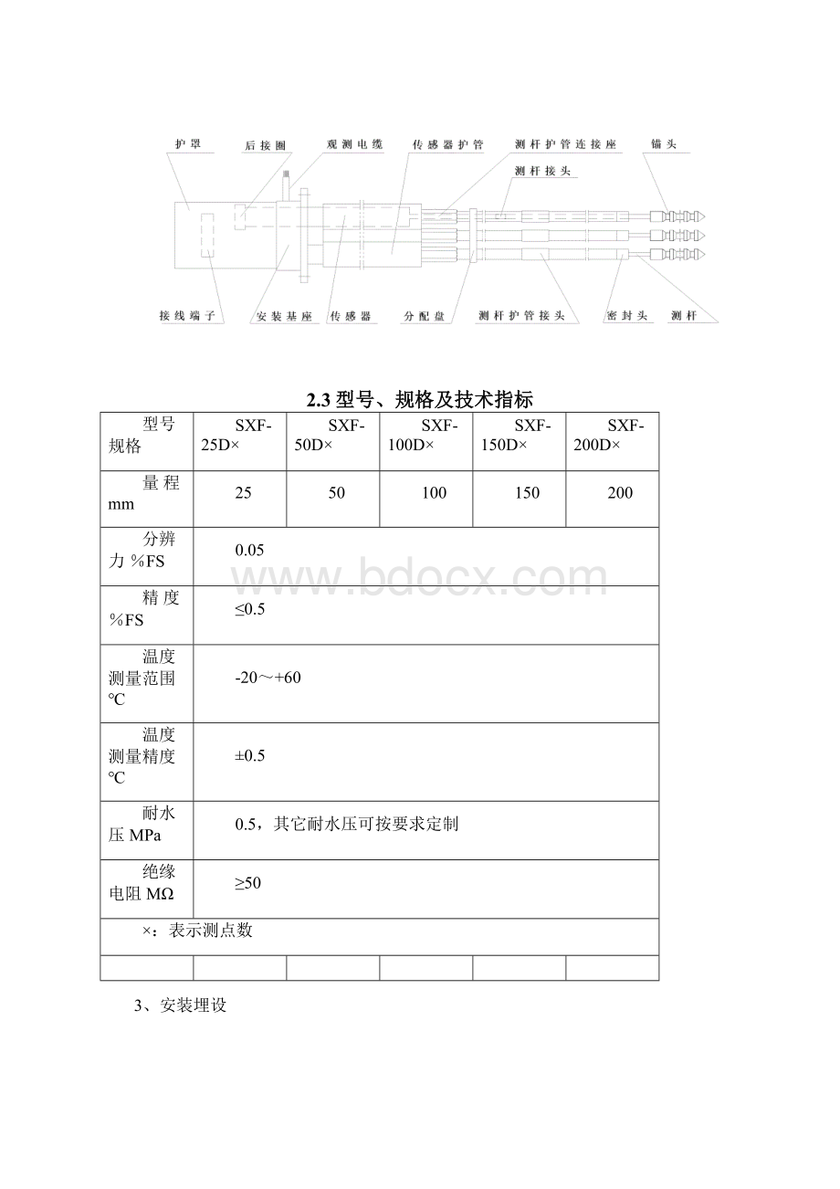 振弦式多点位移计作业指导书Word格式.docx_第2页