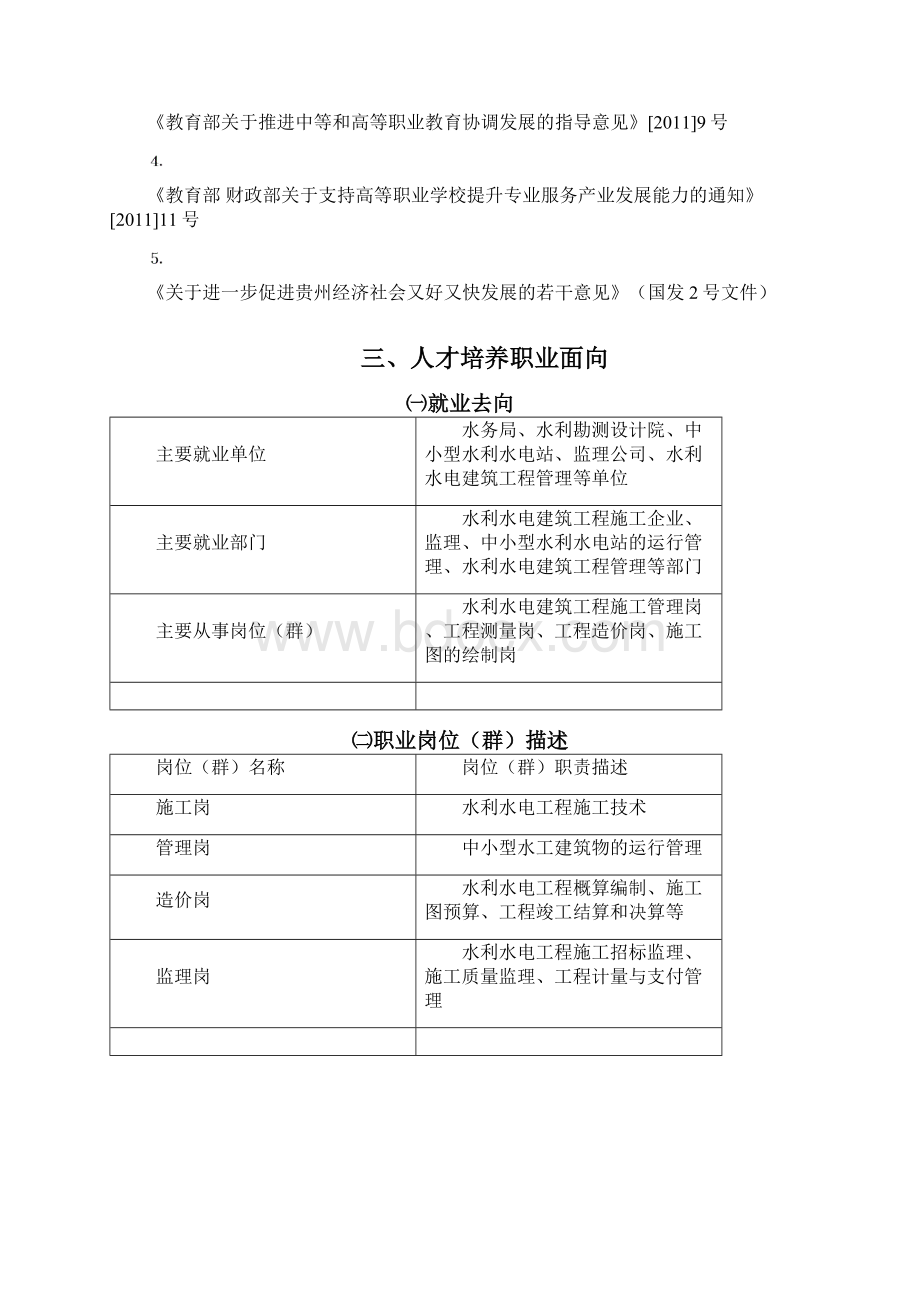 级水利水电专业人才培养方案Word文档下载推荐.docx_第3页